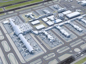 Los Angeles Airport 8km 3D Model