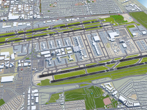 Los Angeles Airport 8km 3D-Modell