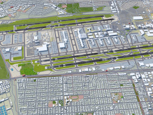 Los Angeles Airport 8km 3D-Modell