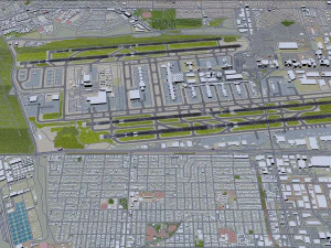 Los Angeles Airport 8km 3D Model