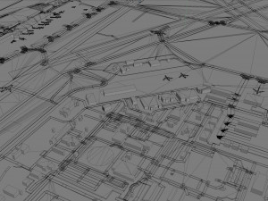 Madison Dane County Airport 10km 3D-Modell