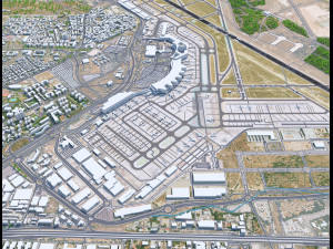 Madrid Airport 10km 3D मॉडल