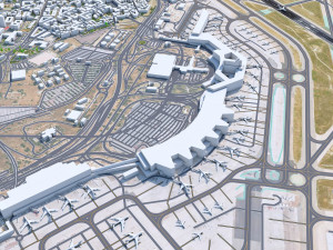 Madrid Airport 10km 3D मॉडल