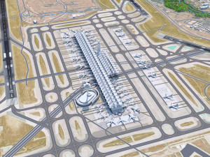 Madrid Airport 10km 3D मॉडल