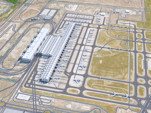 Madrid Airport 10km 3D मॉडल