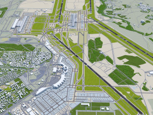 Madrid Airport 10km 3D मॉडल