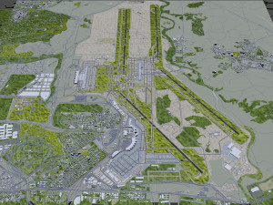 Madrid Airport 10km 3D मॉडल