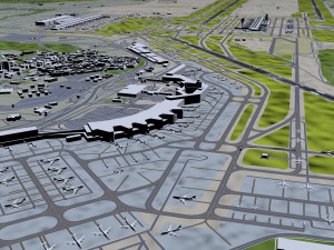 Madrid Airport 10km 3D मॉडल