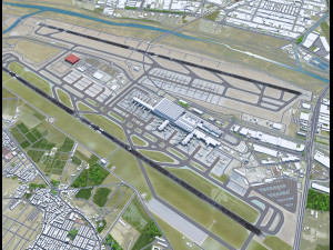 Malaga - Costa del Sol Airport 10km 3Dモデル