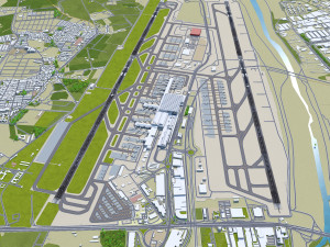 Malaga - Costa del Sol Airport 10km 3Dモデル