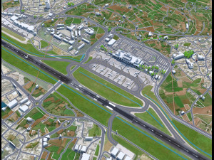 Malta International Airport 10km 3Dモデル