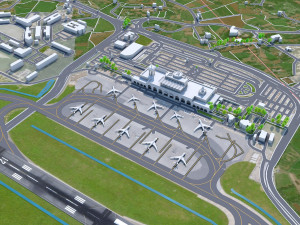 Malta International Airport 10km 3Dモデル