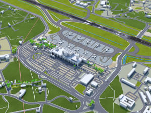 Malta International Airport 10km 3Dモデル