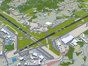Malta International Airport 10km 3Dモデル