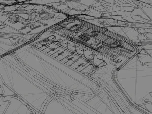 Malta International Airport 10km 3D Model