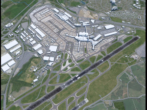 Manchester Airport UK 10km 3D Модель