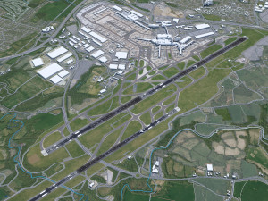 Manchester Airport UK 10km 3D Модель