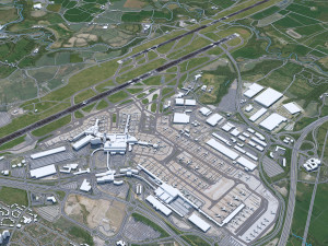 Manchester Airport UK 10km 3D Модель