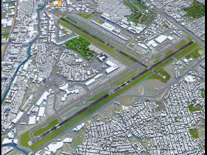 Manila Ninoy Aquino Airport 10km 3D Model