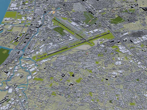 Manila Ninoy Aquino Airport 10km 3D Model