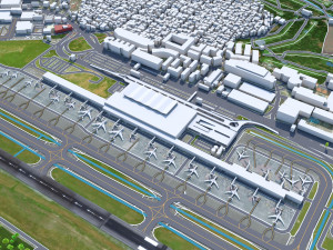 Manila Ninoy Aquino Airport 10km 3Dモデル