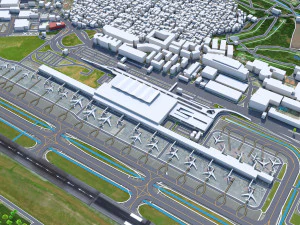 Manila Ninoy Aquino Airport 10km 3D Model