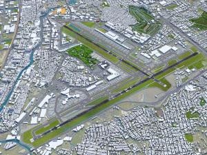 Manila Ninoy Aquino Airport 10km 3D Model
