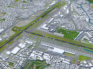 Manila Ninoy Aquino Airport 10km 3Dモデル