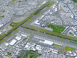 Manila Ninoy Aquino Airport 10km 3D Model