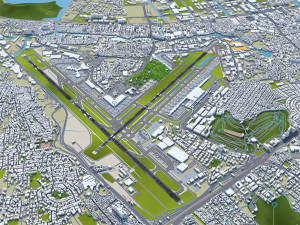 Manila Ninoy Aquino Airport 10km 3Dモデル