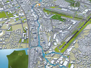 Manila Ninoy Aquino Airport 10km 3D Model