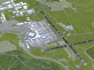 Melbourne Airport 15km Modello 3D