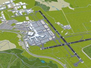 Melbourne Airport 15km Modello 3D