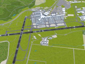 Melbourne Airport 15km Modello 3D