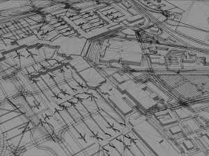 Melbourne Airport 15km Modello 3D