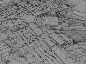 Melbourne Airport 15km 3D Model