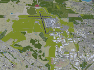 Melbourne Airport 15km Modello 3D