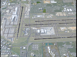 Memphis Airport 10km Modello 3D