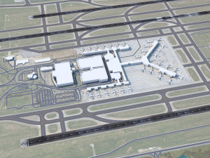Memphis Airport 10km Modello 3D