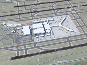 Memphis Airport 10km 3D Model