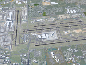 Memphis Airport 10km Modello 3D