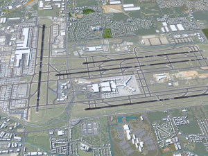 Memphis Airport 10km 3D Model