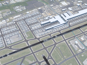 Memphis Airport 10km Modello 3D