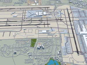 Memphis Airport 10km 3D Model