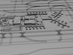 Memphis Airport 10km Modello 3D