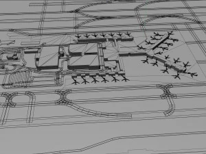 Memphis Airport 10km 3D Model