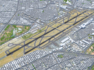Mexico City Airport 10km 3D Модель