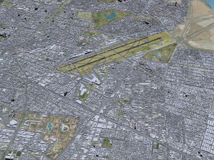 Mexico City Airport 10km 3D Model