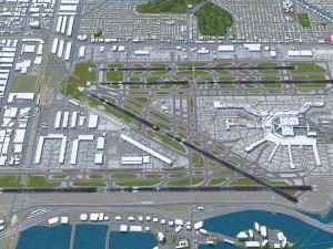 Miami Airport 10km 3D Model