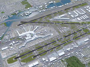 Miami Airport 10km 3D Model